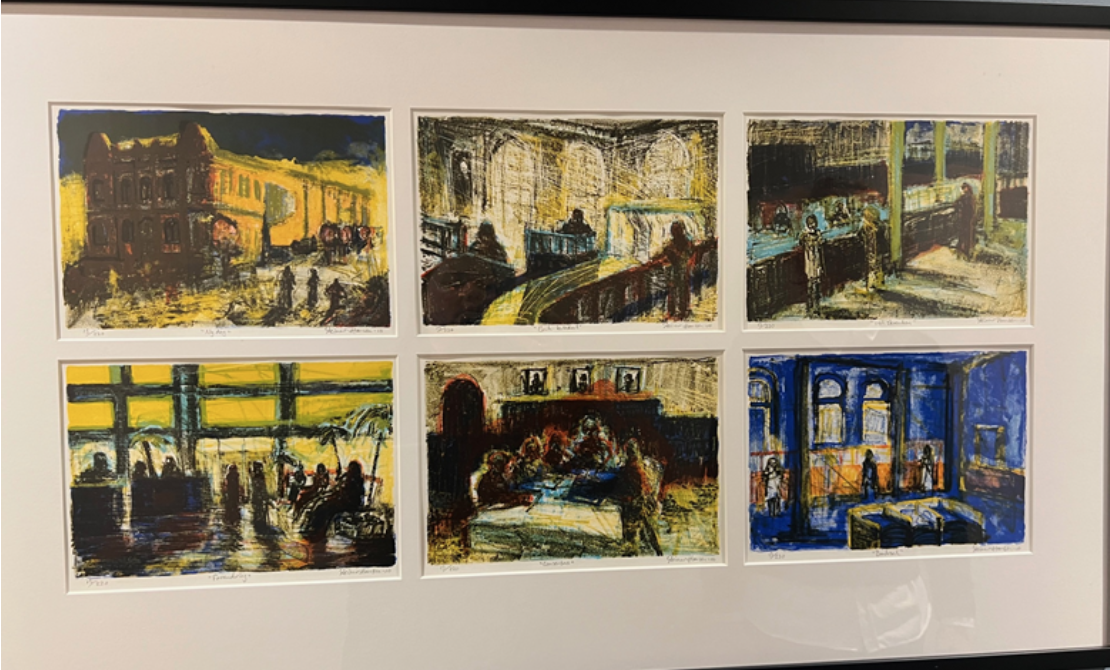 Håvard Vikhagen - grafikk trykket for SpareBank 1 , søndregate